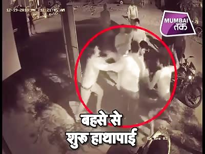 Fight caught in CCTV in Kalyan