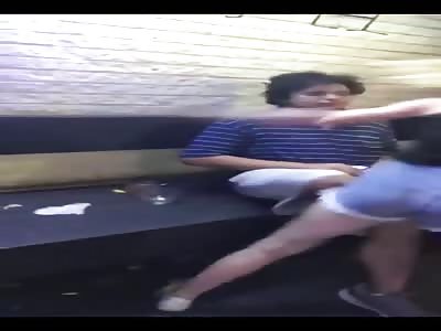 He can't hit her back though