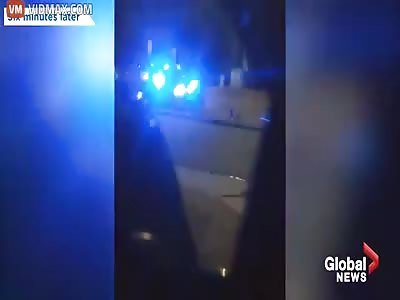 Alberta police officer repeatedly running over wounded deer as deer cr