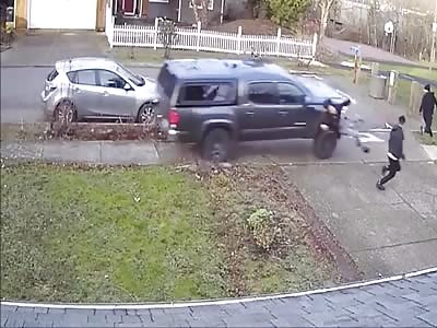 Dude Mows Down 3 Kids With His Truck On Purpose!