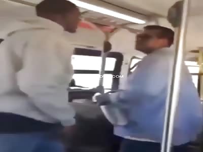 Dude Gets Put To Sleep Instantly For Talking Smack On The Bus!
