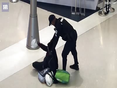 Woman in white face paint is arrested at LAX airport