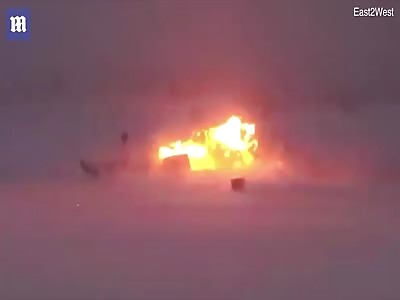 TERRIFYING VIDEO OF TU-22M3 CRASH-LANDING AT AIR BASE 