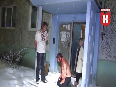 Typical Russian celebration - drunk & blood