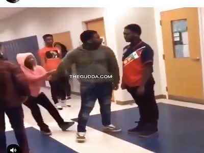 Dude Gets Dropped At School While His Girlfriend Tries Holding Him Bac