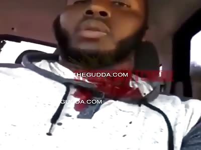 Dude Shot In The Neck Streams On IG Live!