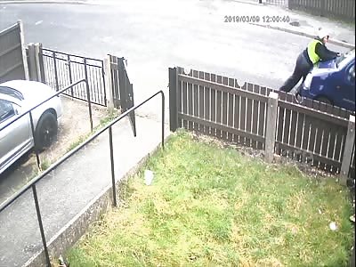 Delivery driver run over by her own van after thief steals it