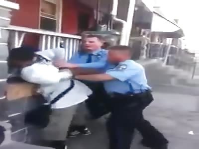 Black Man Brutally Roughed Up By Bully Cops