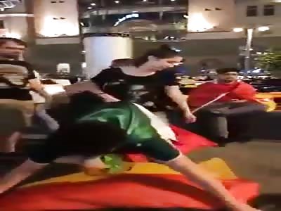 Mexican Fucks Germany Flag After Match