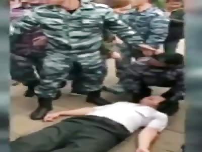 In Kazakhstan, a policeman killed a protester