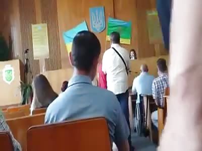 Man Sets Himself on Fire During Council Meeting..