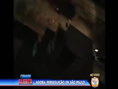 Cop kills robbers after minutes of intense pursuit in Brazil