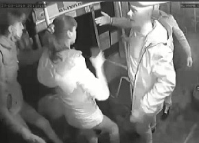 Two Guys Beat Two Women on Bus (Russia)
