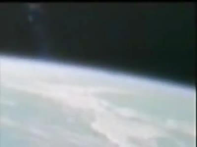 UFO materializes next to Astronaut 