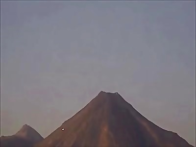 Crazy UFO by Volcano