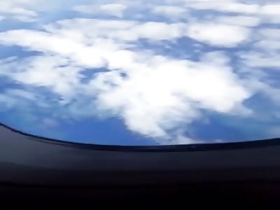 UFO filmed from plane