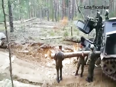 Soldier Ran Over by Tank