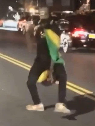 Man Dancing in Street Hit by Car