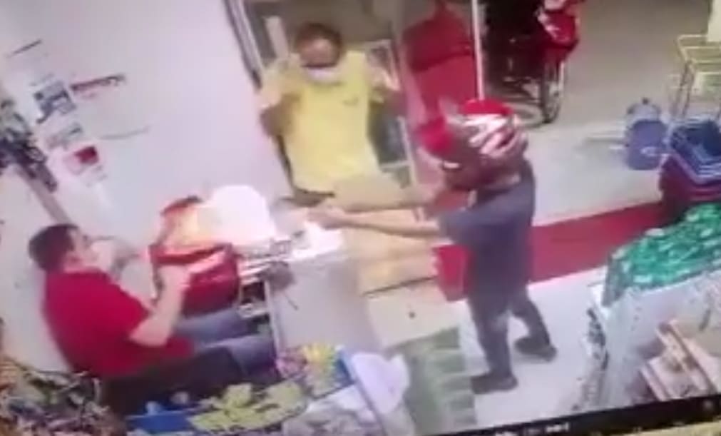 Store Owner Leaking After Being Shot