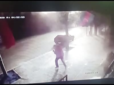 CCTV Footage of Armenian Missle Attack on Azerbaijani City of Ganja