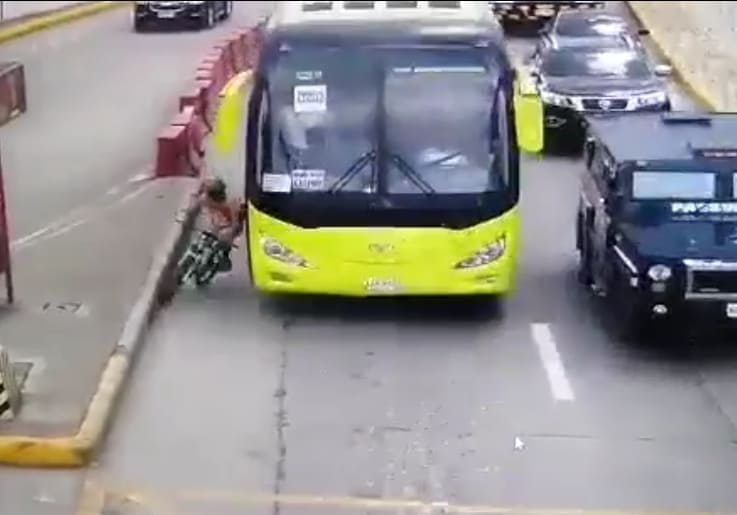 Bicyclist Crushed by Bus