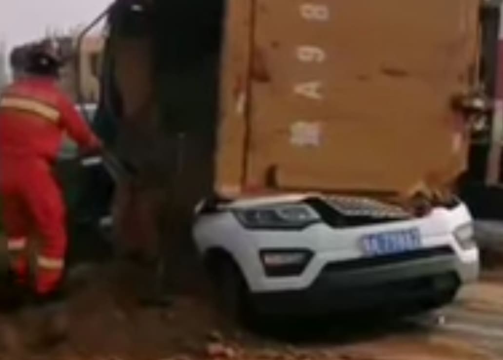 Buried Alive by Dump Truck (CCTV & AFTERMATH)
