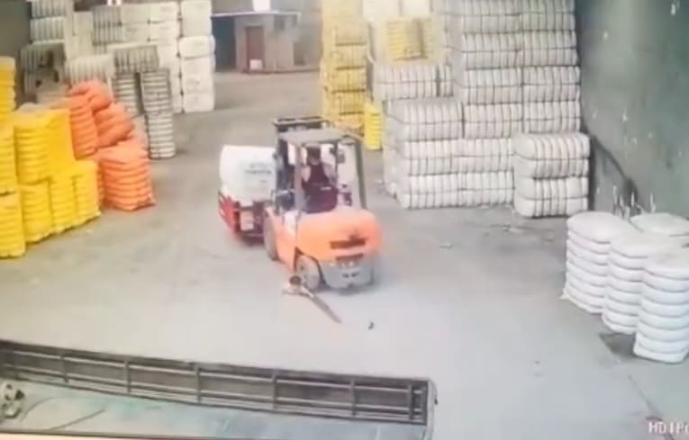 Little Boy Ran Over By Forklift
