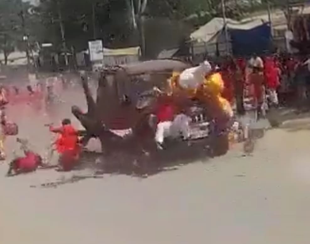 Crowd Mowed Down During Religious Procession