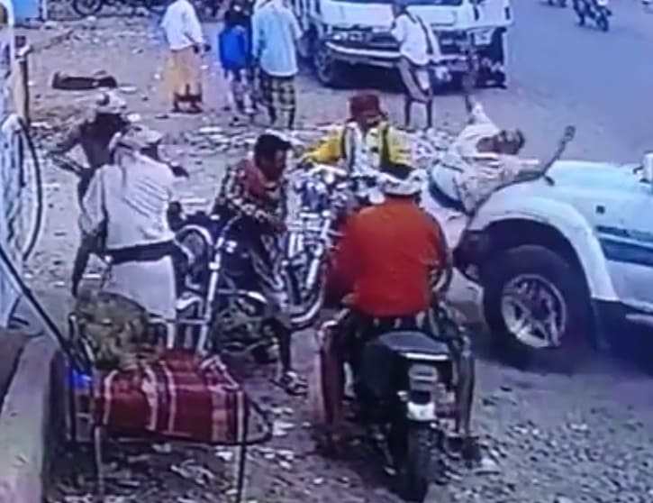 Kid Behind The Wheels Causes Chaos At Petrol Pump