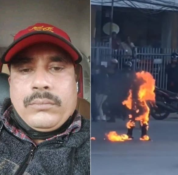 Man Sets Himself Ablaze Outside Parliament Building