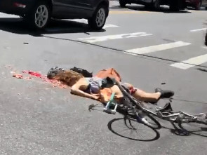 Bicyclist Crushed by Cement Truck in NY (AFTERMATH)