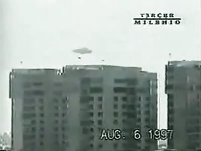 Mexico City Spinning UFO Caught on tape 1997