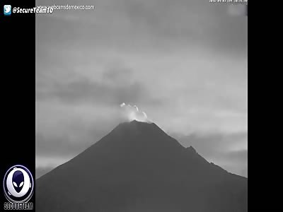 Strange UFO Lights Appear After Major Volcano Eruption