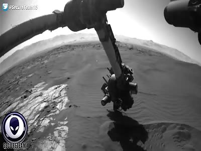 UFO On Mars Observing The Rover From Above