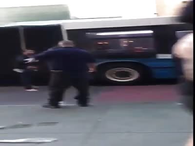 Crackhead goes postal on the streets of NYC