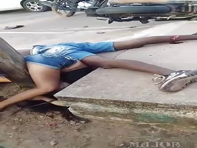 Speeding Leaves Couple Dead on the Street , Ends Up in Awkward Position