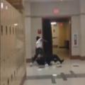 Black Thug School Kid Beats a Security Guard 