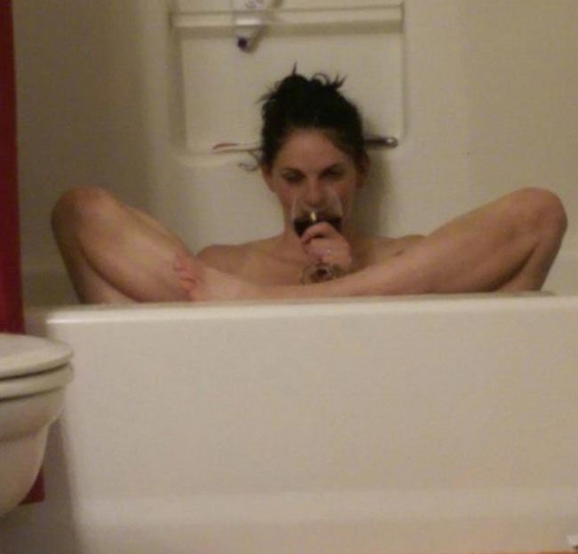 Drunk Girl Passes Out in Tub and Then.....