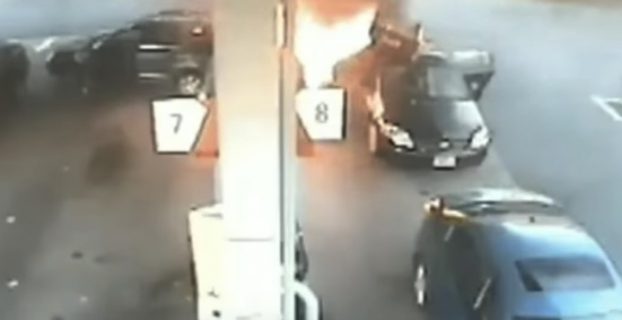 Kids at a Gas Station are Nearly Burned Alive..Alert Mother Saves them from Certain Death 