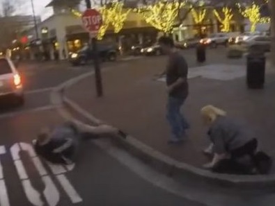 Psychotic Woman Convinces Moronic Husband to Kill in the Middle of the Street