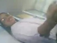 REAL: Nun caught on cam jerking and blowing a hospital patient 