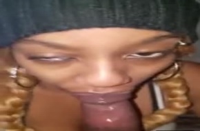 She may be a Ghetto Crack Whore but She Sucks Dick and Swallows Cum like a Professional 