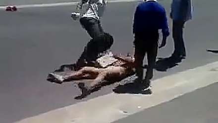 GRAPHIC: White Farmer Stripped of His Clothes and Beaten to Death in the Streets by a Black South African Mob