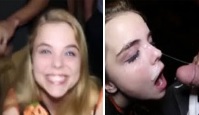 Drunk Party Slut Swallows 11 Loads in a Row