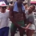 White Girl on Vacation Fucks this Black Man because he has a 14 inch Penis...Slut 