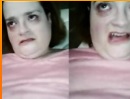 Chick has face of horror during orgasm. WTF! 