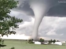 Powerful Tornado Picks Up Man and Throws Him