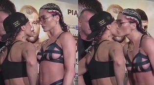 DAMN:Two Hot Female UFC Fighters Make Out During Stare Down