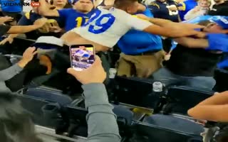 INSANE Fight at Rams v. Chargers Game in LA
