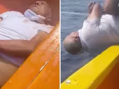Drug Lord Tossed Into Ocean with His Hands And Feet Tied.